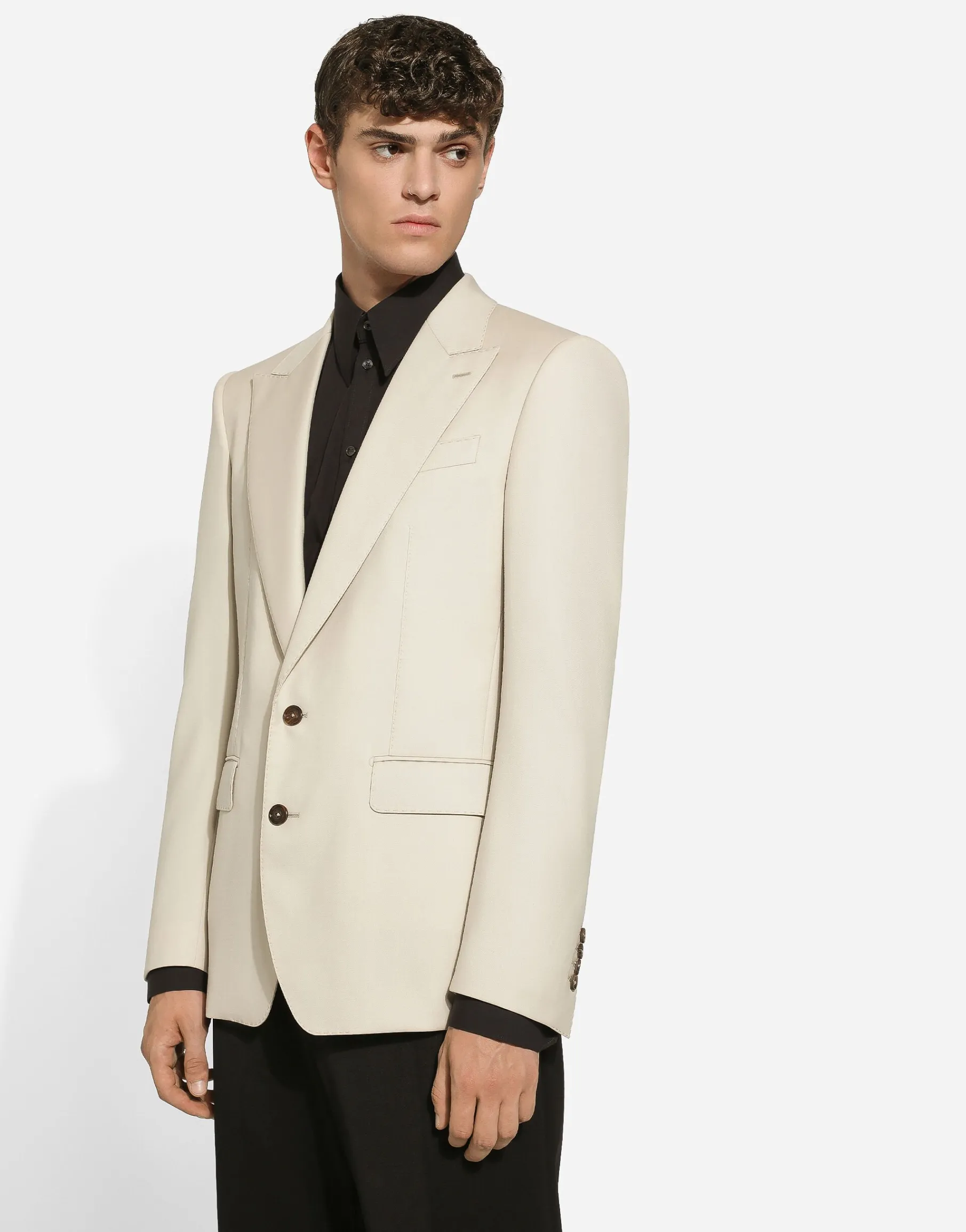 Single-breasted wool Sicilia-fit jacket