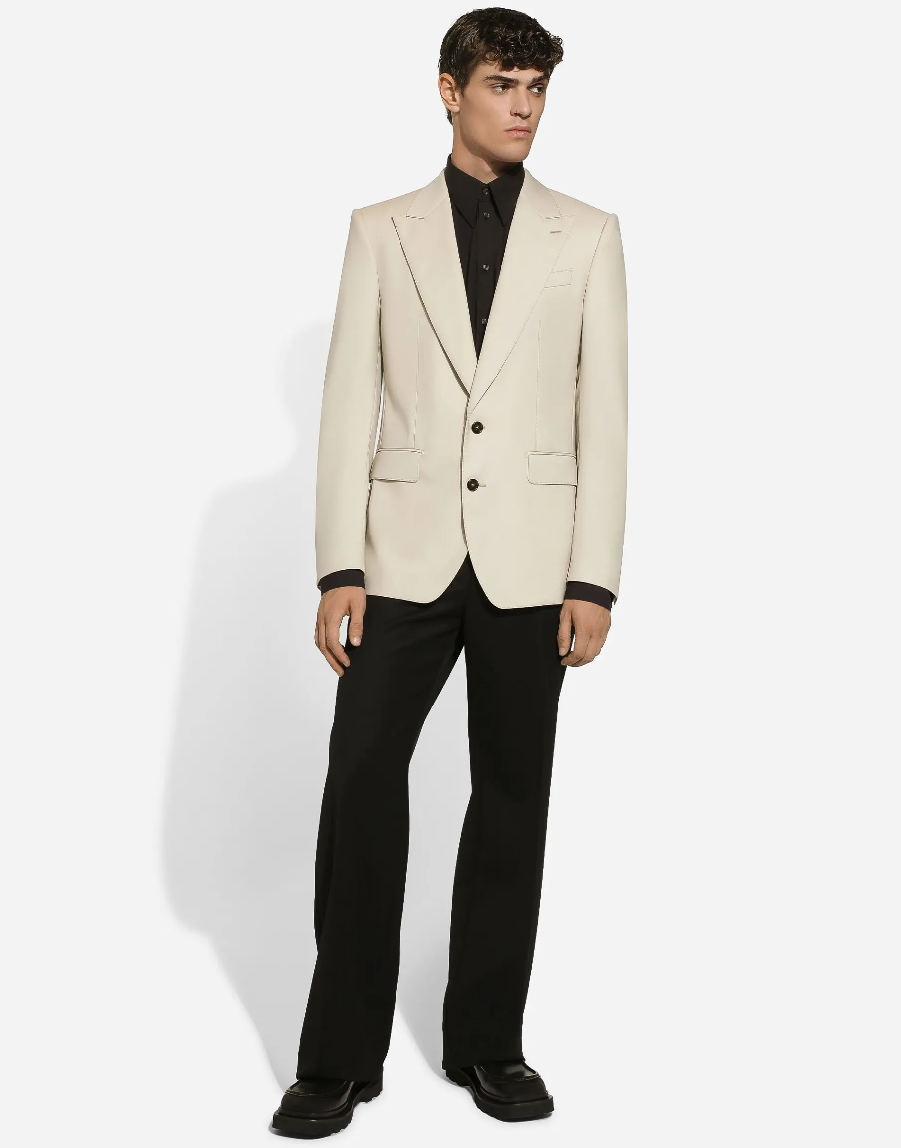 Single-breasted wool Sicilia-fit jacket