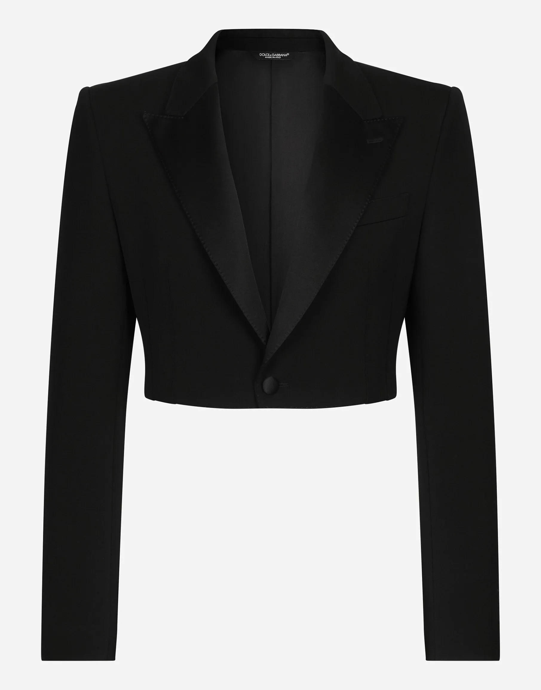 Single-breasted wool Spencer jacket