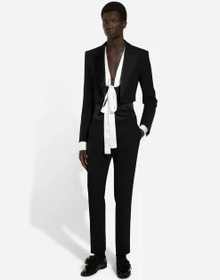 Single-breasted wool Spencer jacket