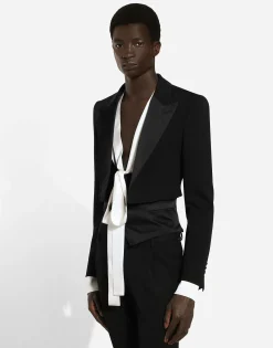 Single-breasted wool Spencer jacket