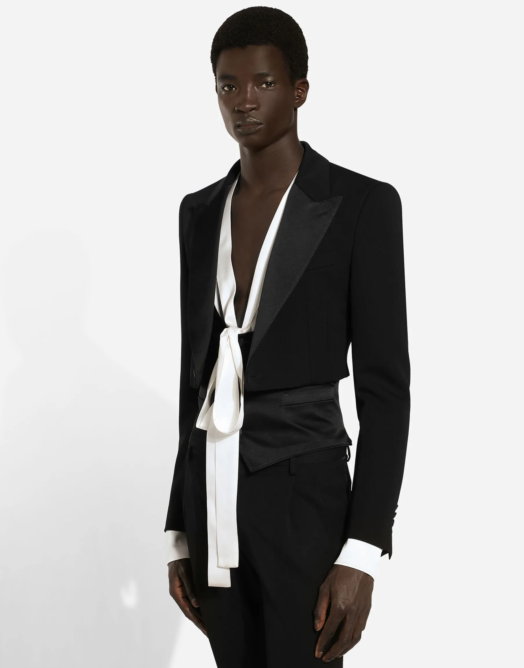 Single-breasted wool Spencer jacket