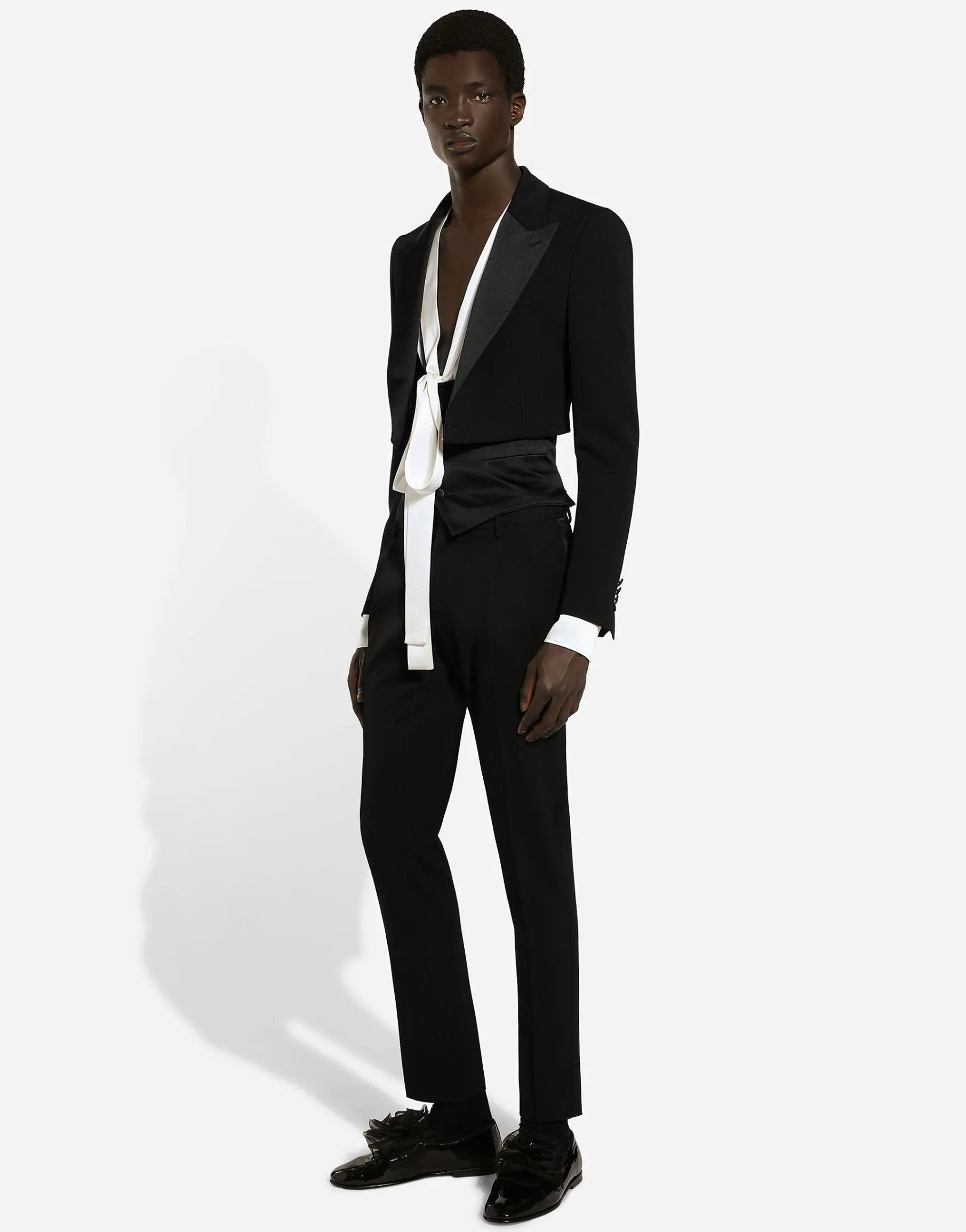 Single-breasted wool Spencer jacket
