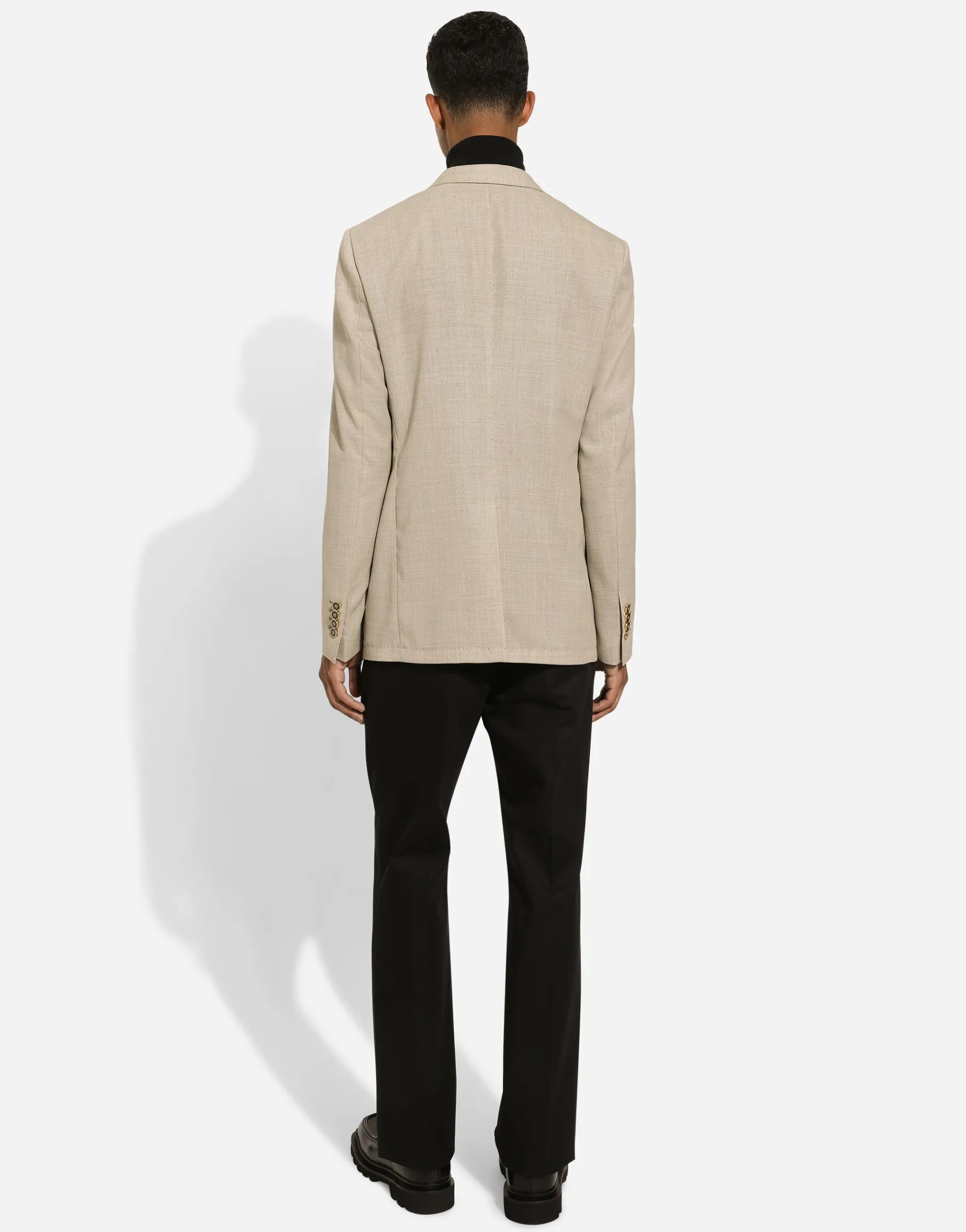 Single-breasted wool Taormina-fit jacket
