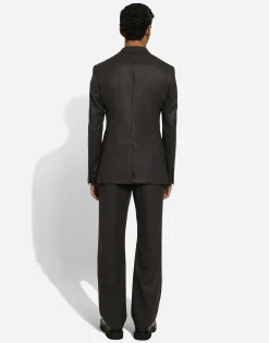 Single-breasted wool Taormina-fit jacket