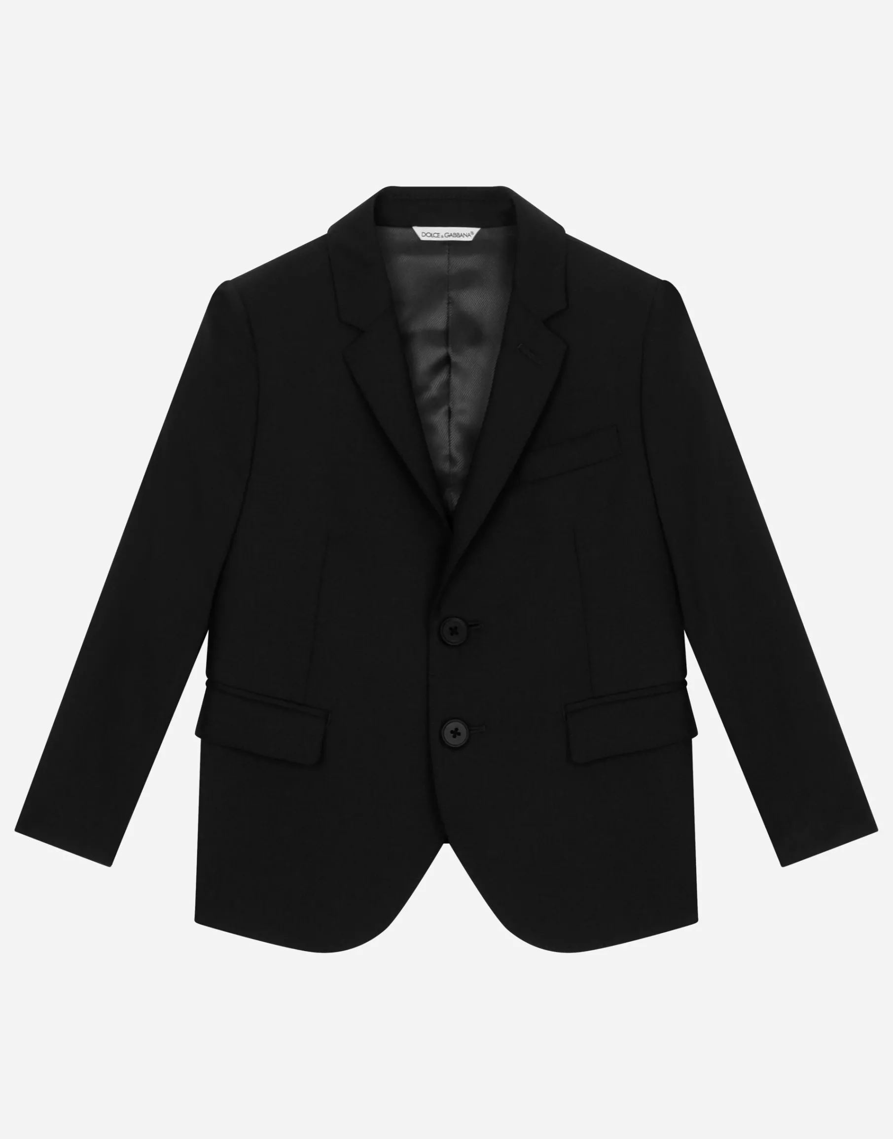 Single-breasted woolen jacket