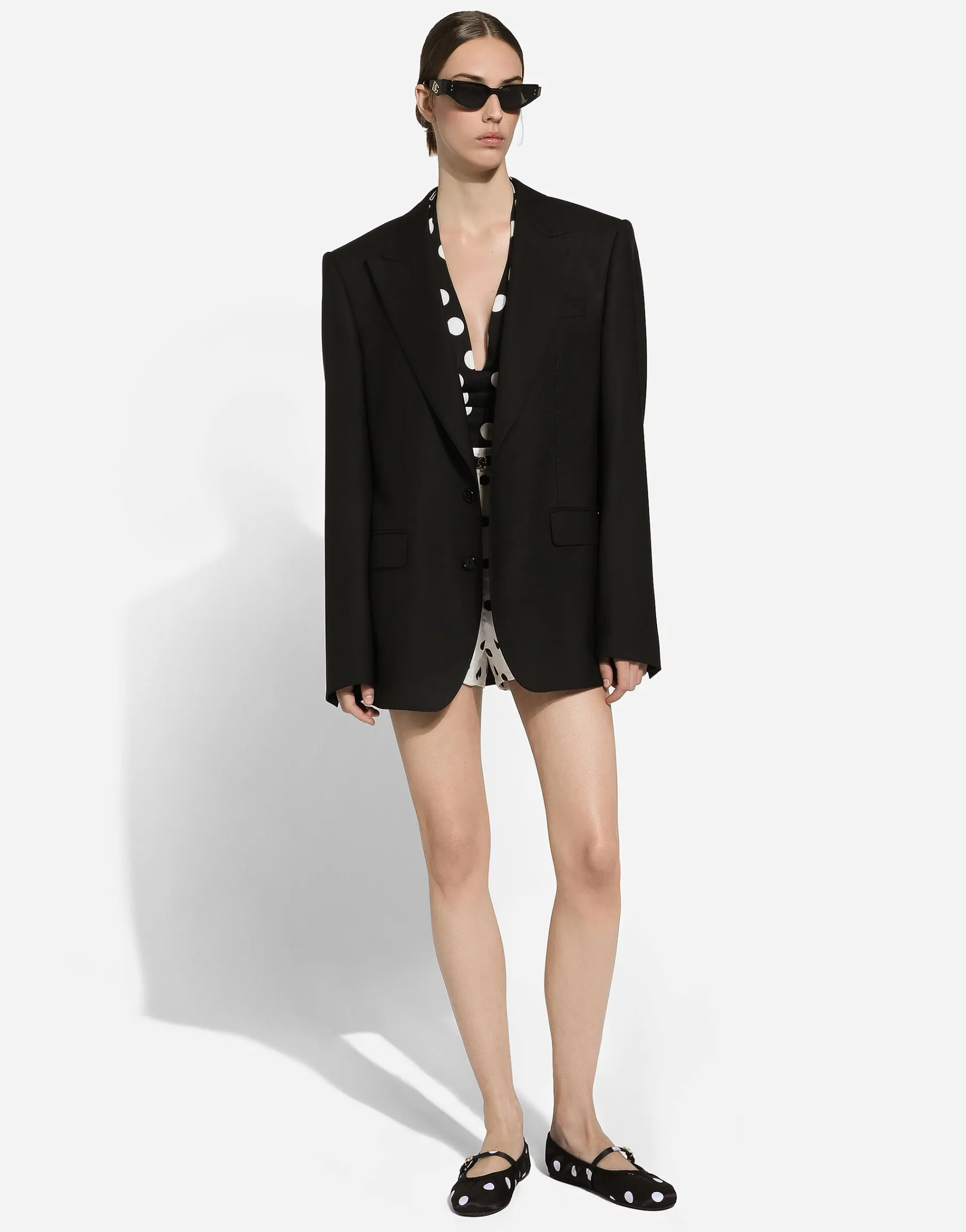 Single-breasted woolen jacket