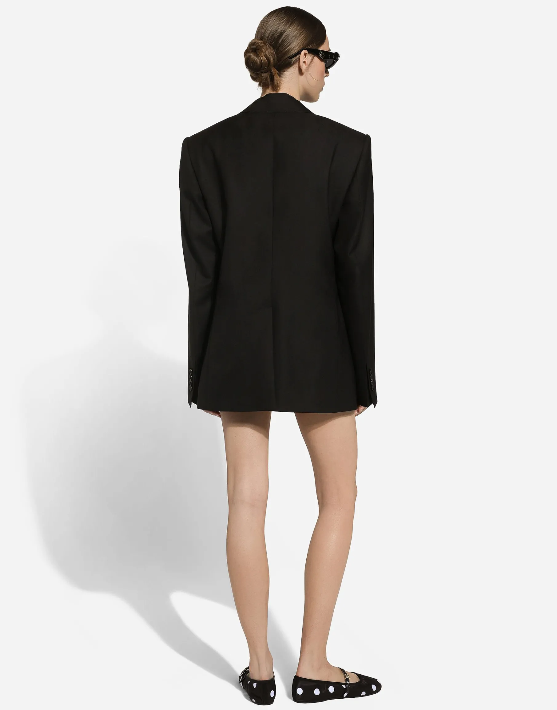 Single-breasted woolen jacket