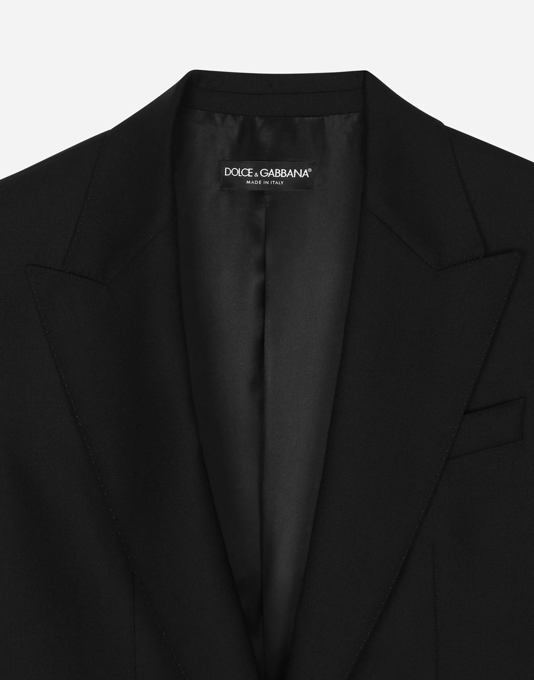 Single-breasted woolen jacket