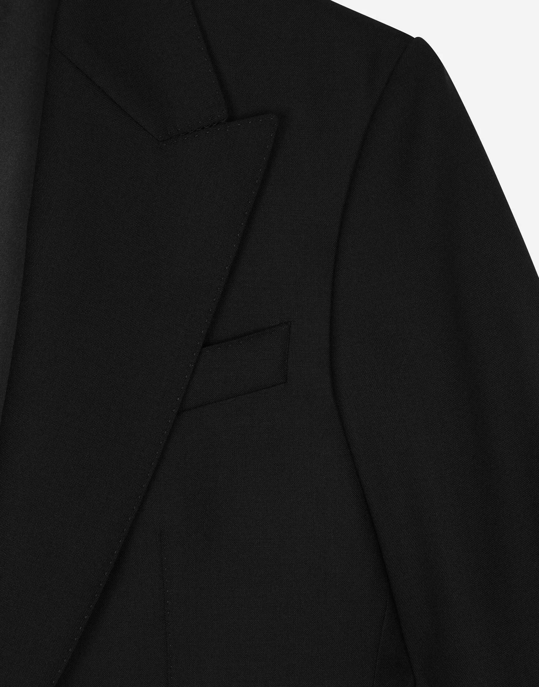 Single-breasted woolen jacket