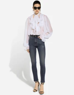 Skinny cotton denim Audrey jeans