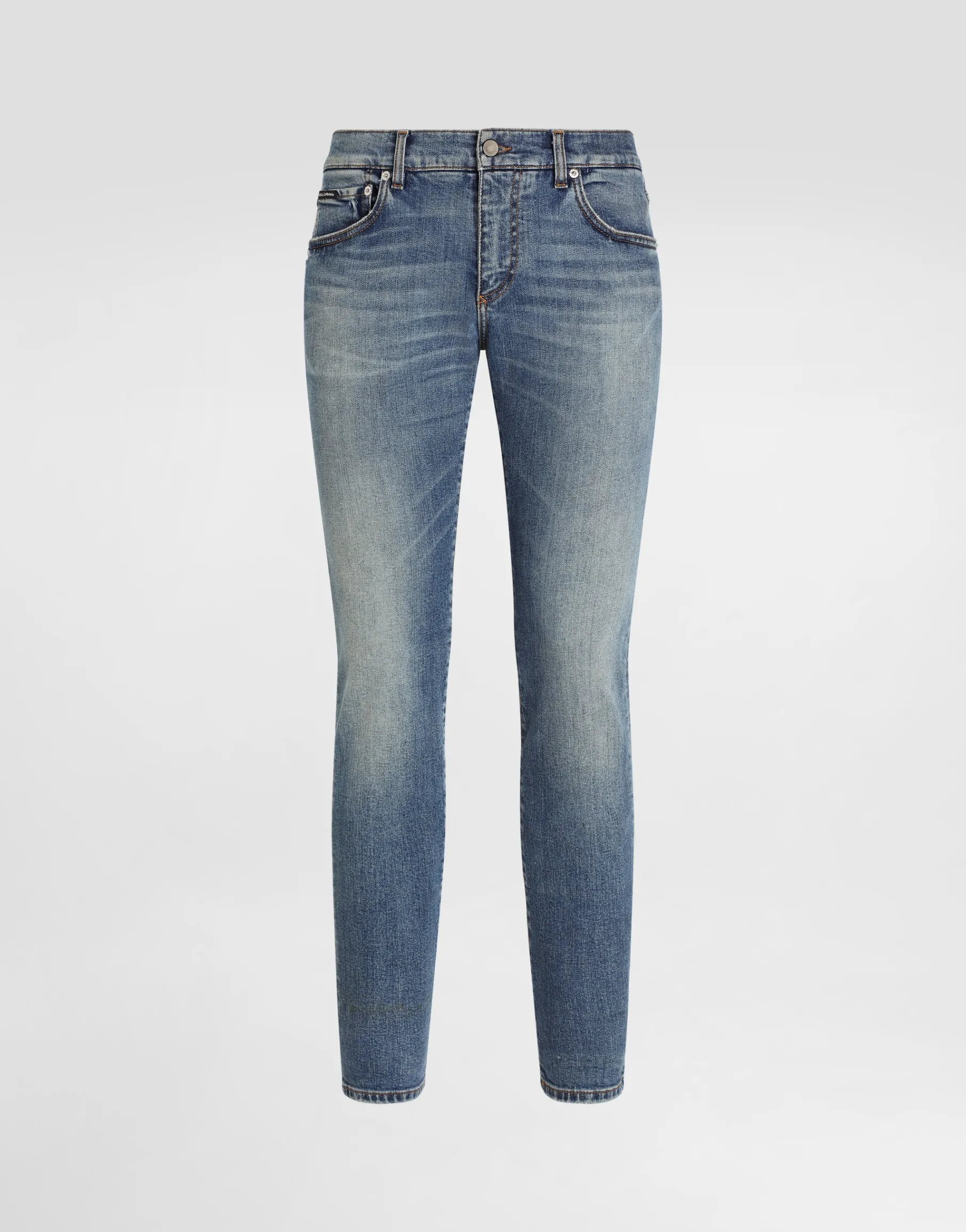 Skinny stretch cotton jeans with tag