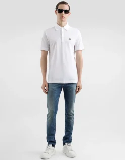 Skinny stretch cotton jeans with tag