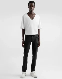 Skinny stretch cotton jeans with tag
