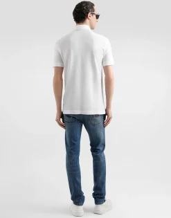 Skinny stretch cotton jeans with tag