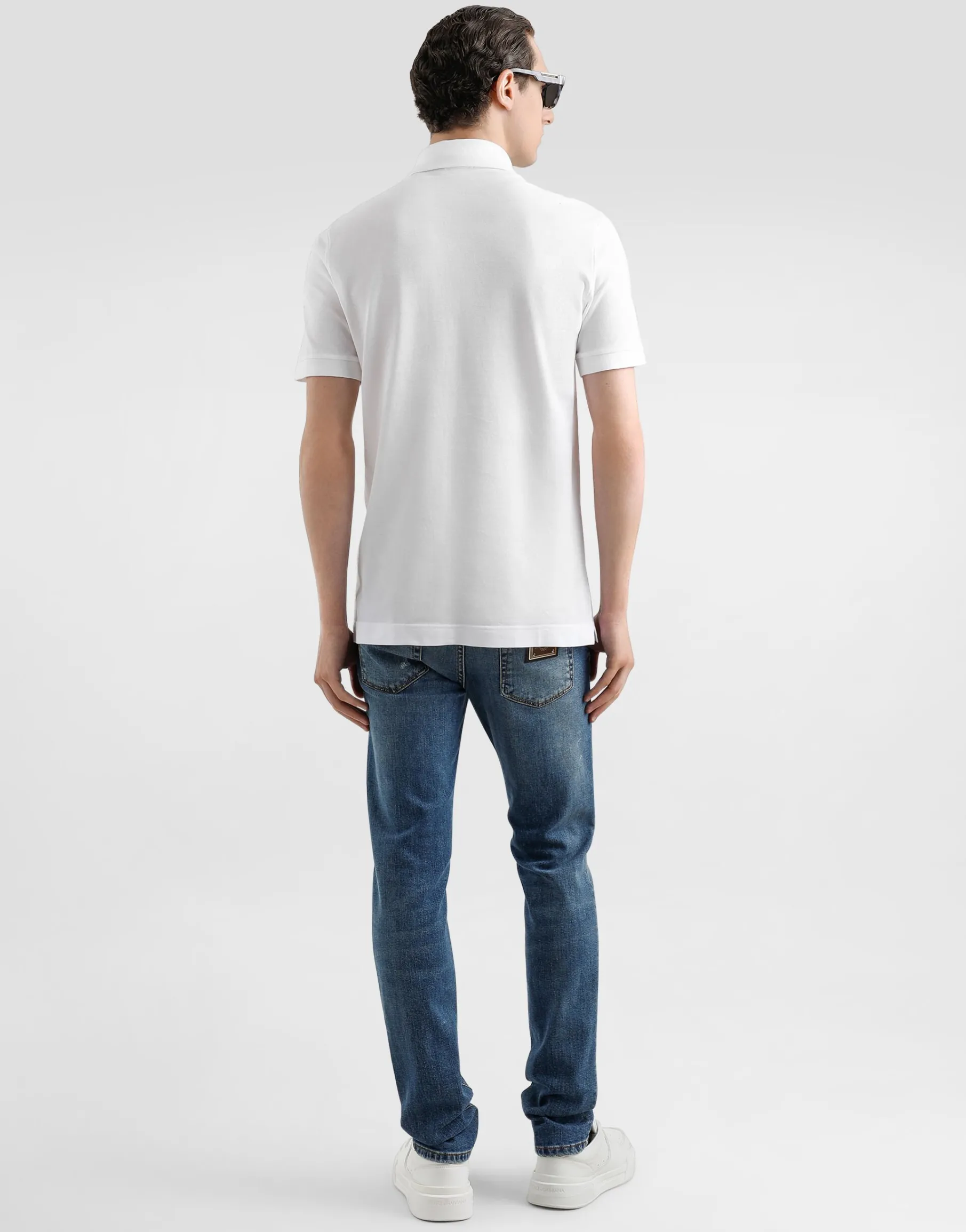Skinny stretch cotton jeans with tag