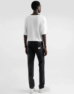 Skinny stretch cotton jeans with tag