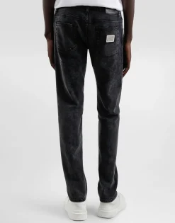 Skinny stretch cotton jeans with tag