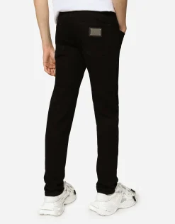 Skinny washed stretch jeans