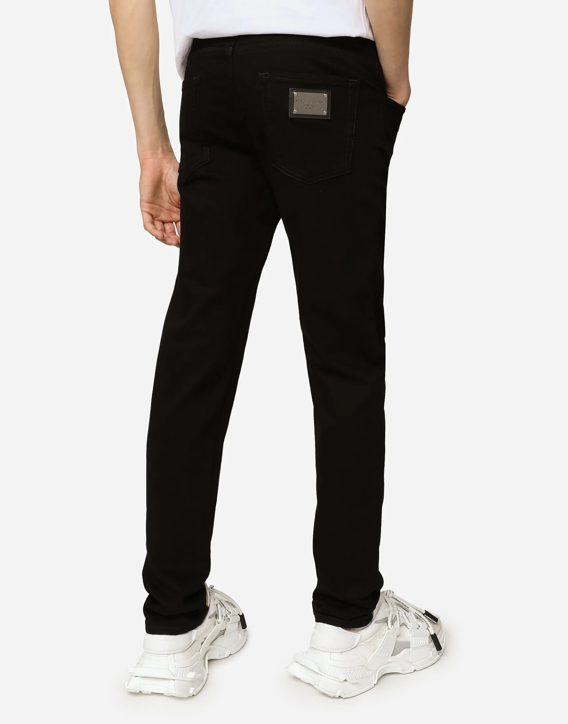 Skinny washed stretch jeans