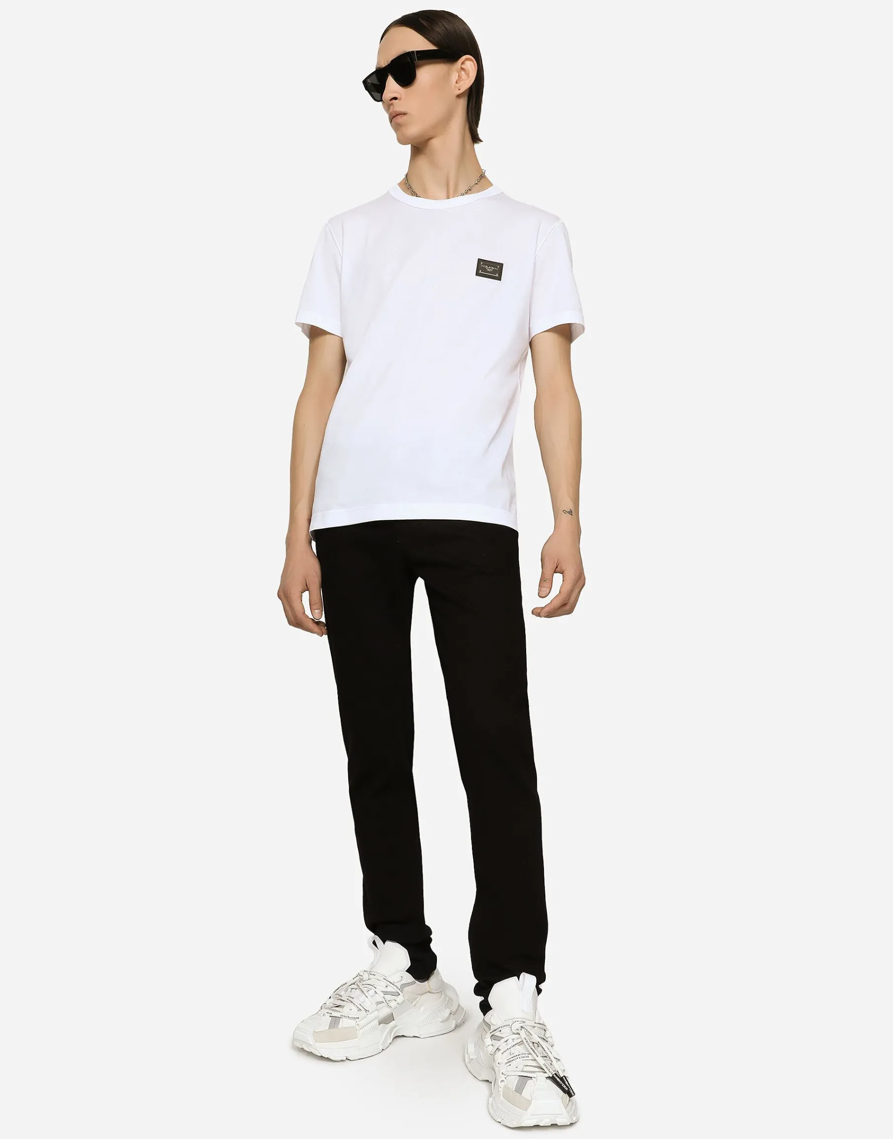 Skinny washed stretch jeans