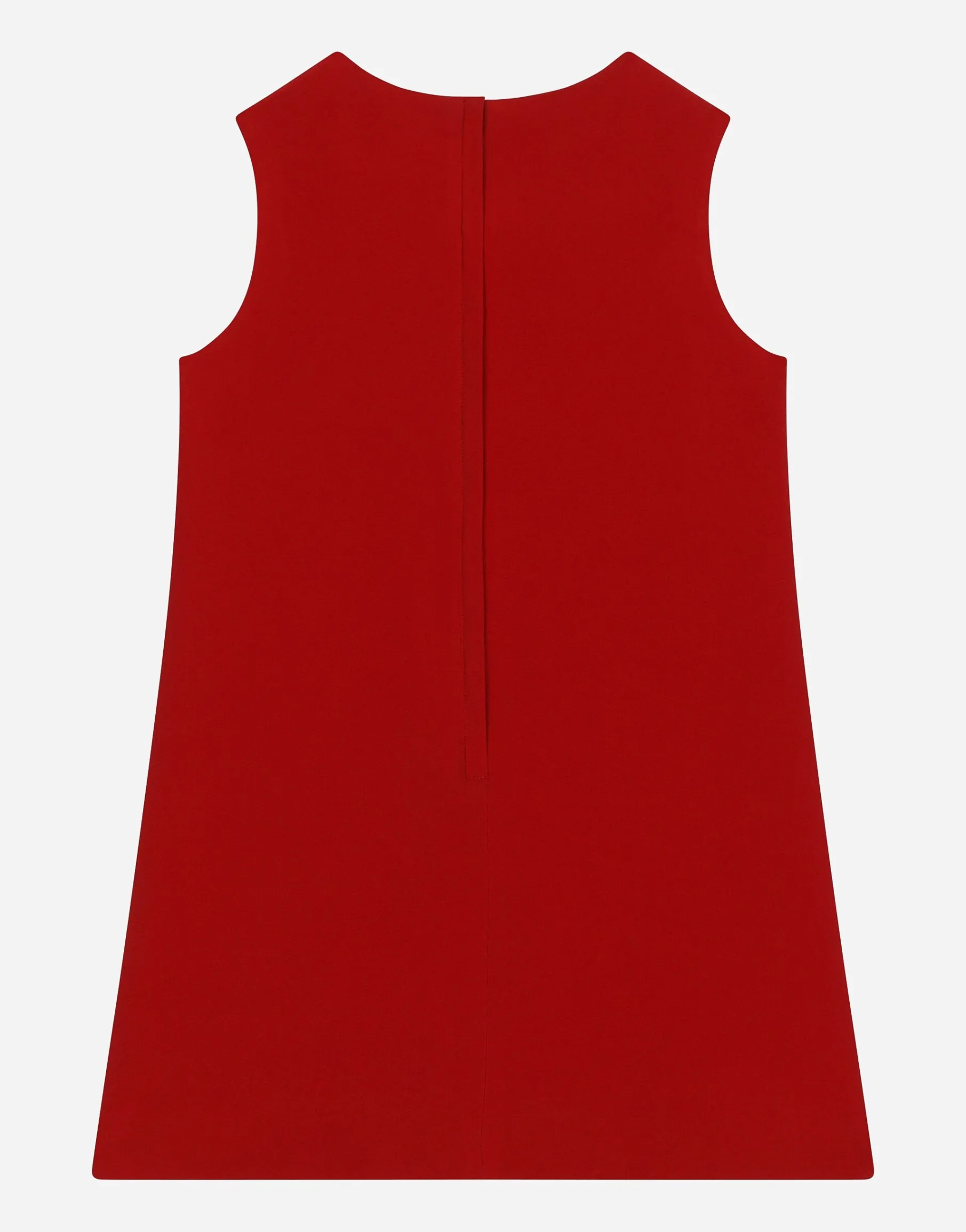 Sleeveless cady dress with DG patch