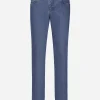 Slim-fit stretch blue denim jeans