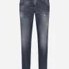 Slim-fit stretch denim jeans
