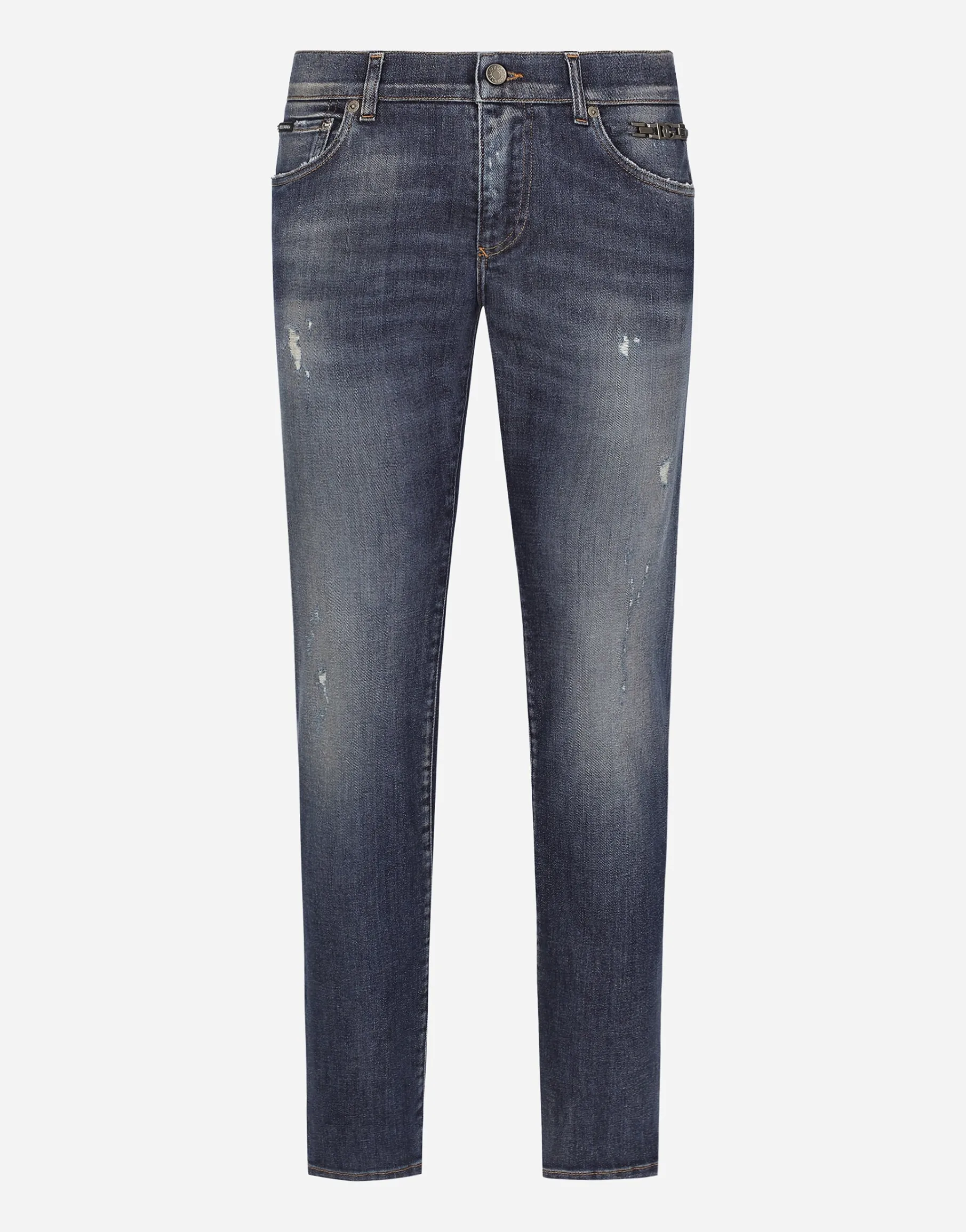 Slim-fit stretch denim jeans