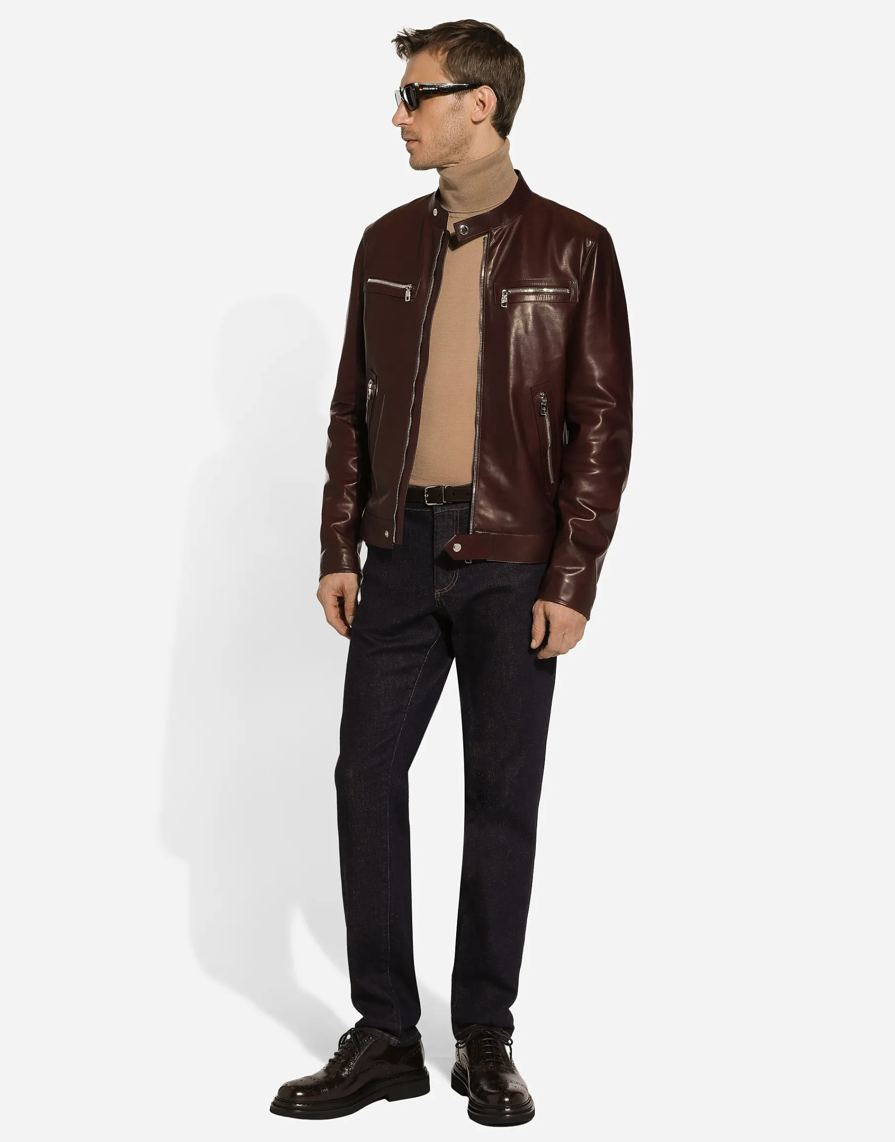 Slim-fit stretch denim jeans