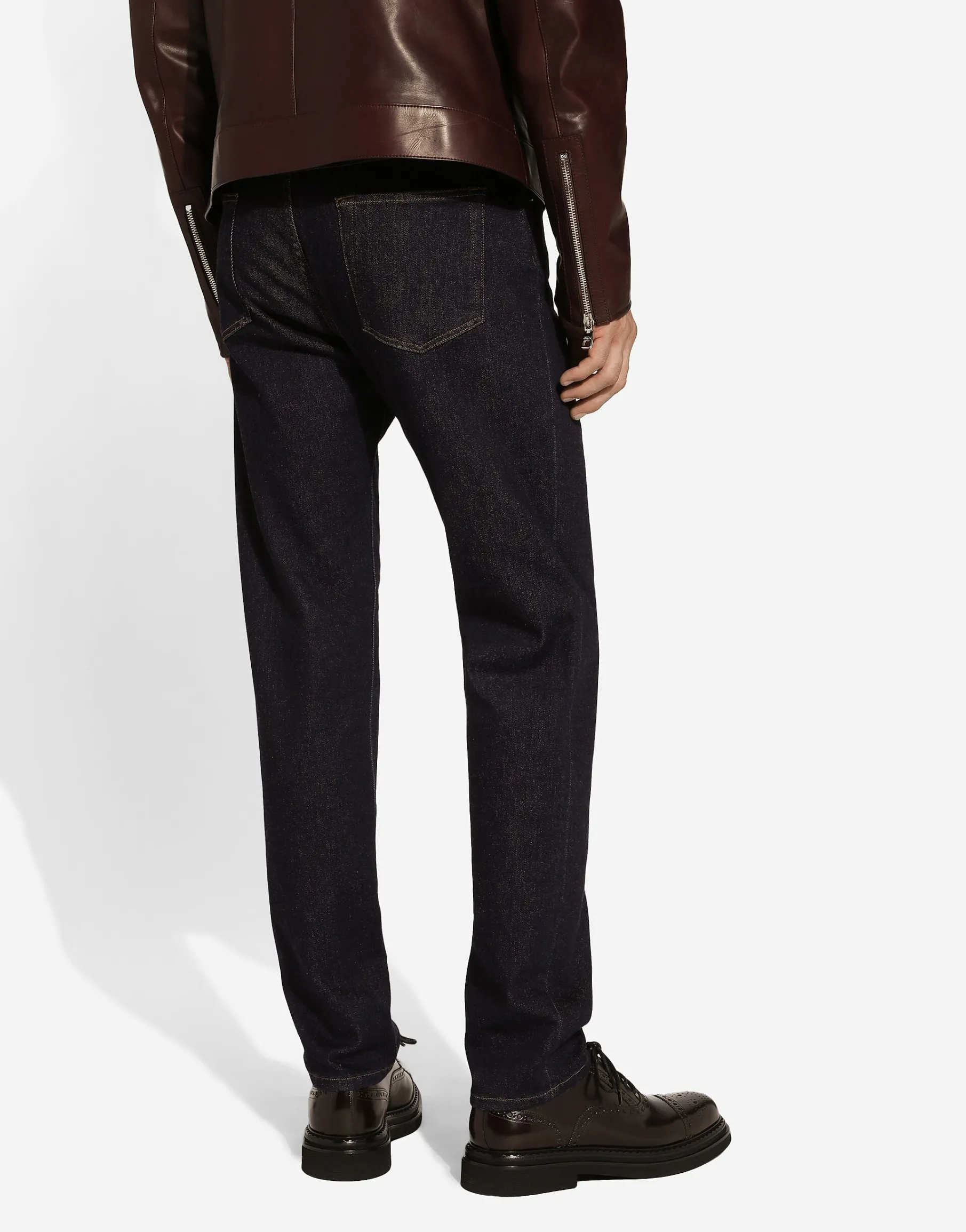 Slim-fit stretch denim jeans