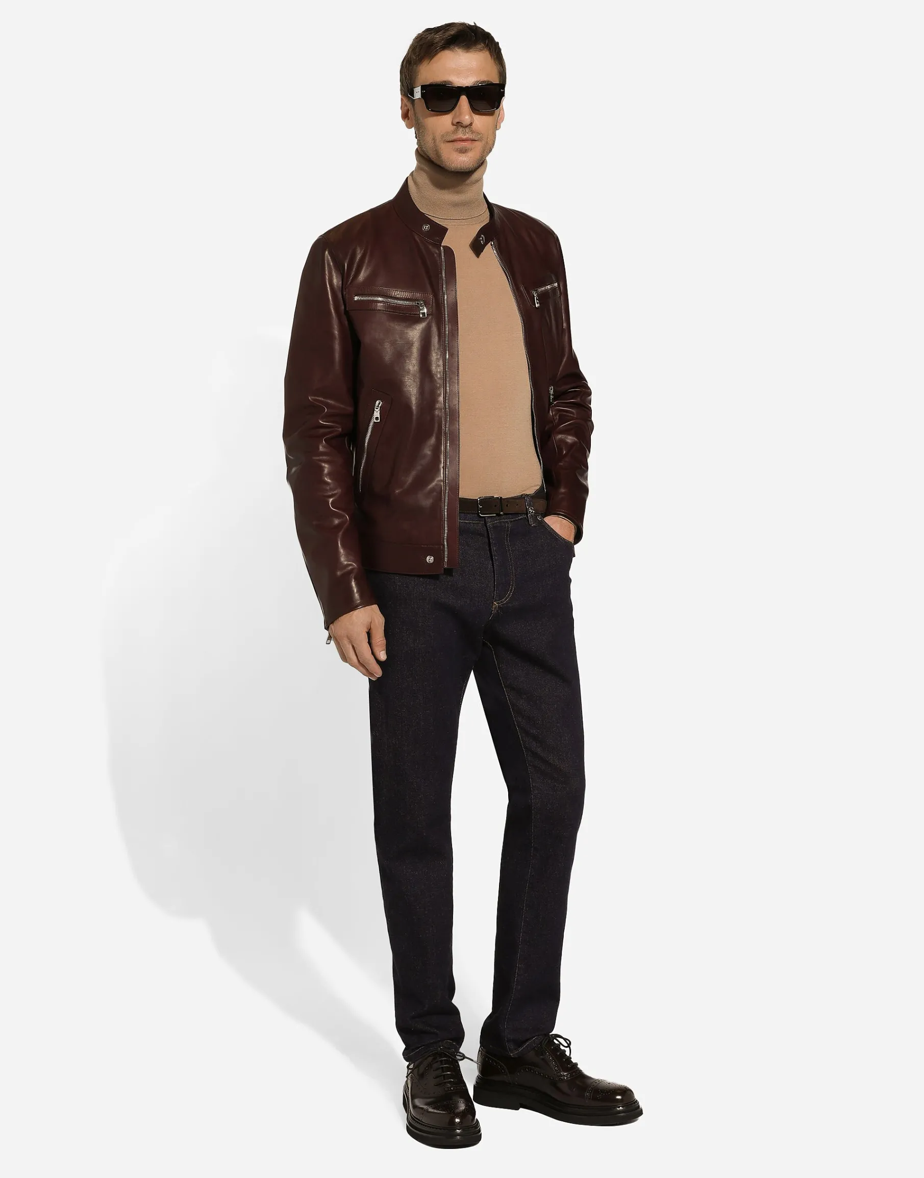 Slim-fit stretch denim jeans