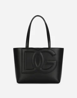 Small calfskin DG Logo Bag shopper
