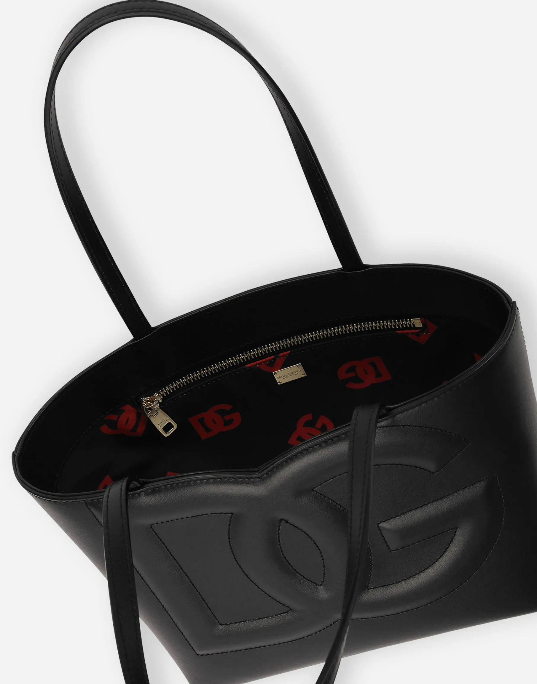 Small calfskin DG Logo Bag shopper