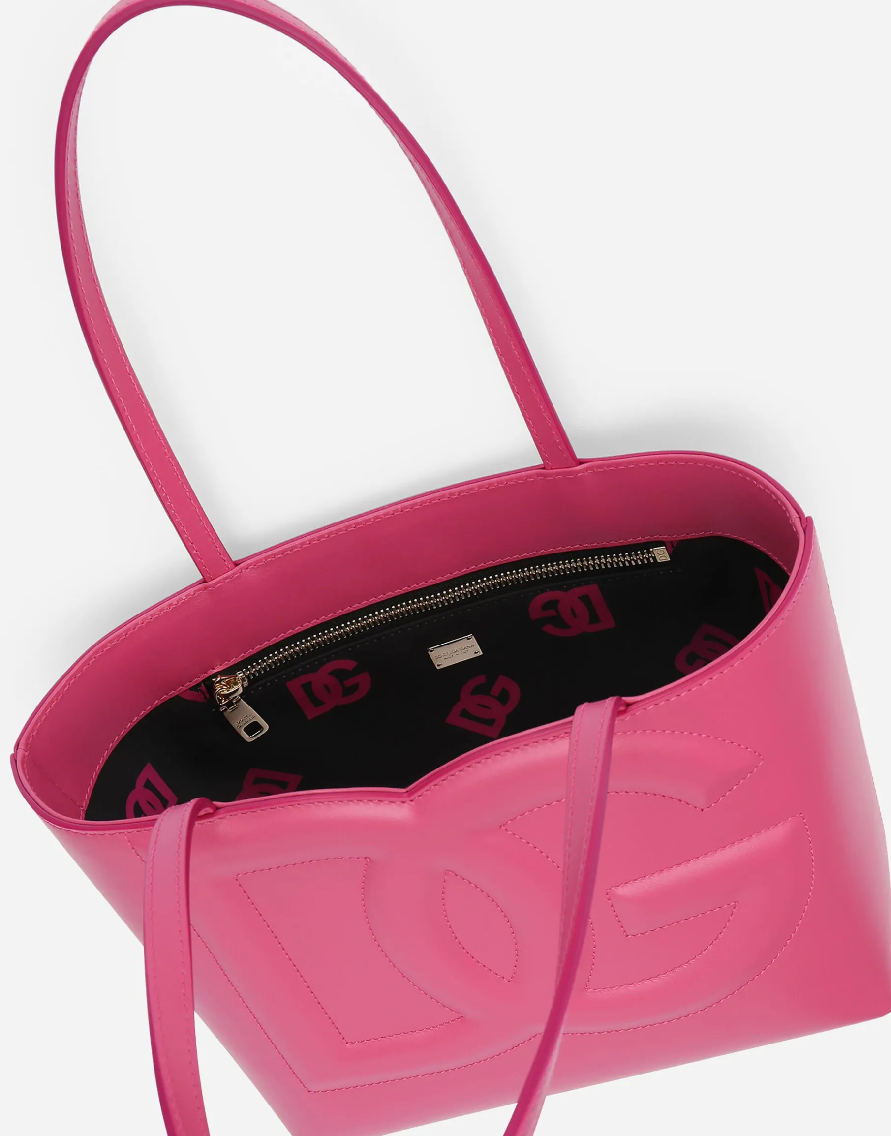 Small calfskin DG Logo Bag shopper