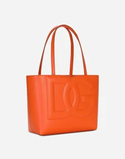 Small calfskin DG Logo shopper