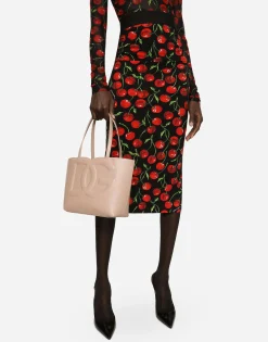 Small calfskin DG Logo shopper