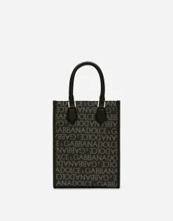 Small coated jacquard bag