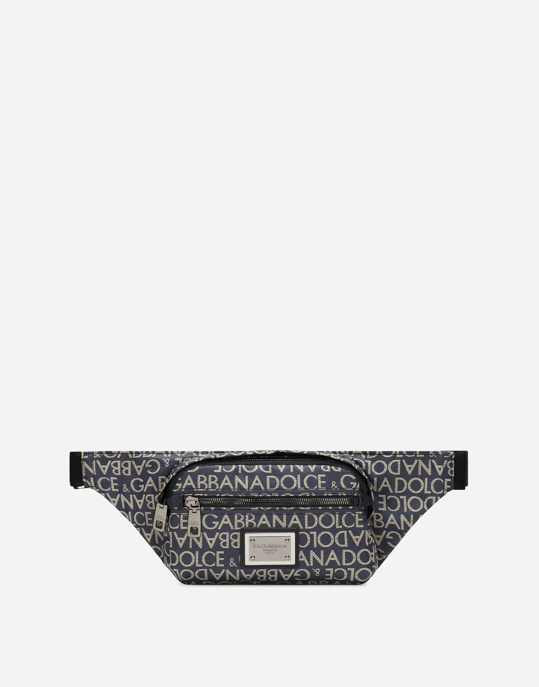 Small coated jacquard belt bag