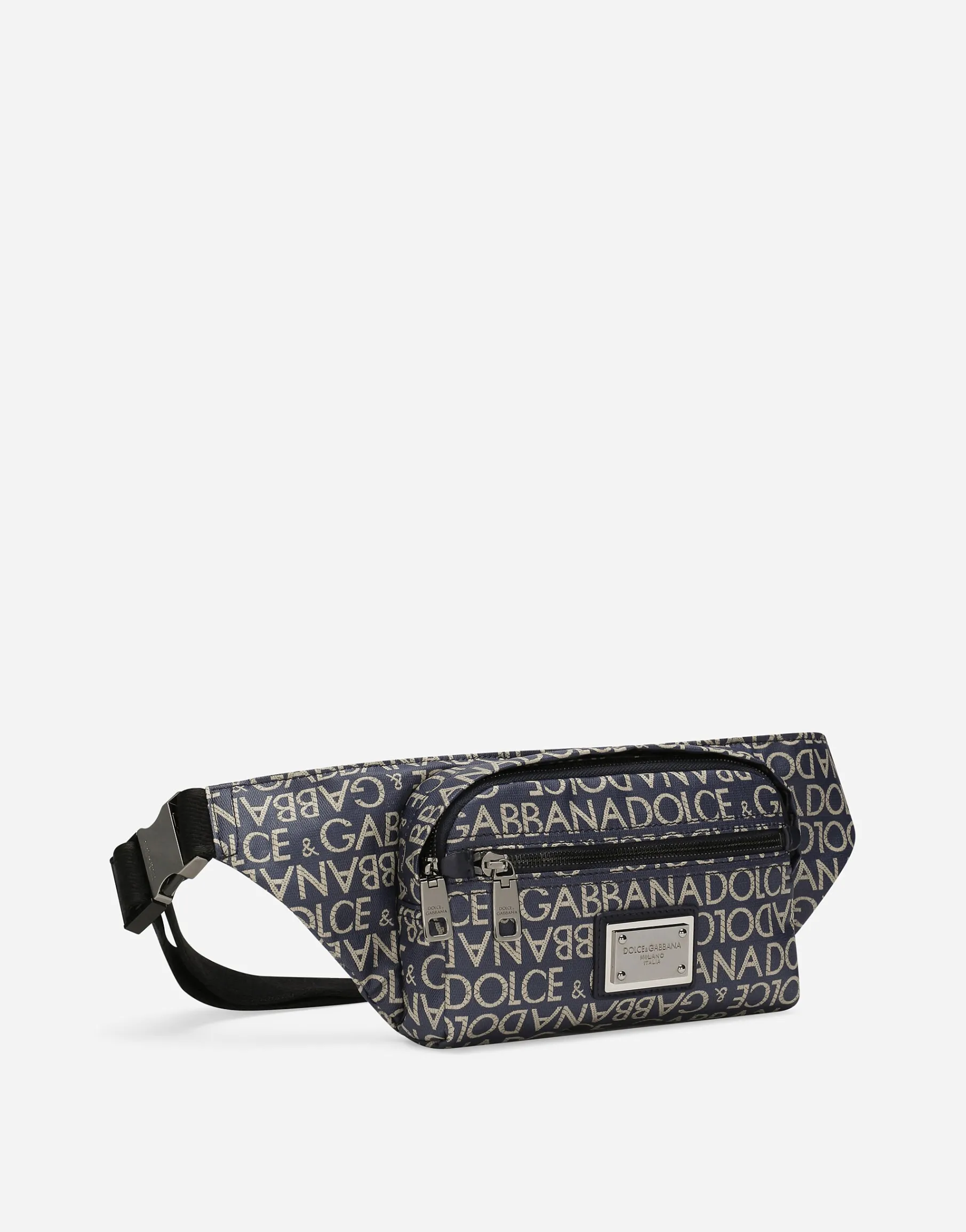 Small coated jacquard belt bag