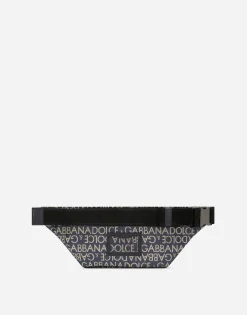 Small coated jacquard belt bag