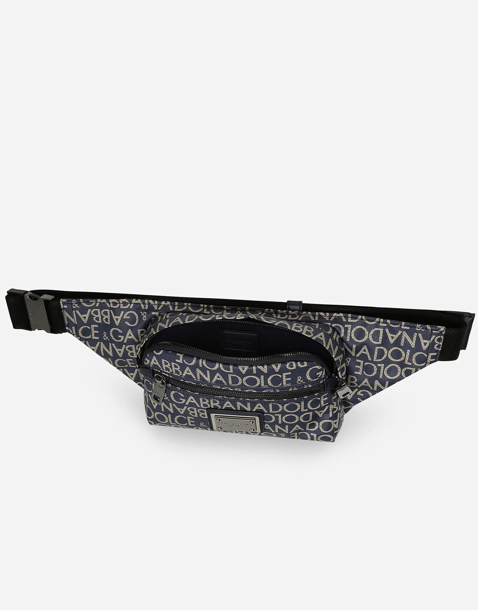 Small coated jacquard belt bag