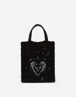 Small cordonetto lace shopper