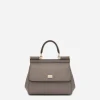 Small dauphine leather Sicily bag