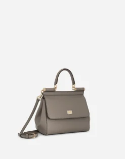 Small dauphine leather Sicily bag
