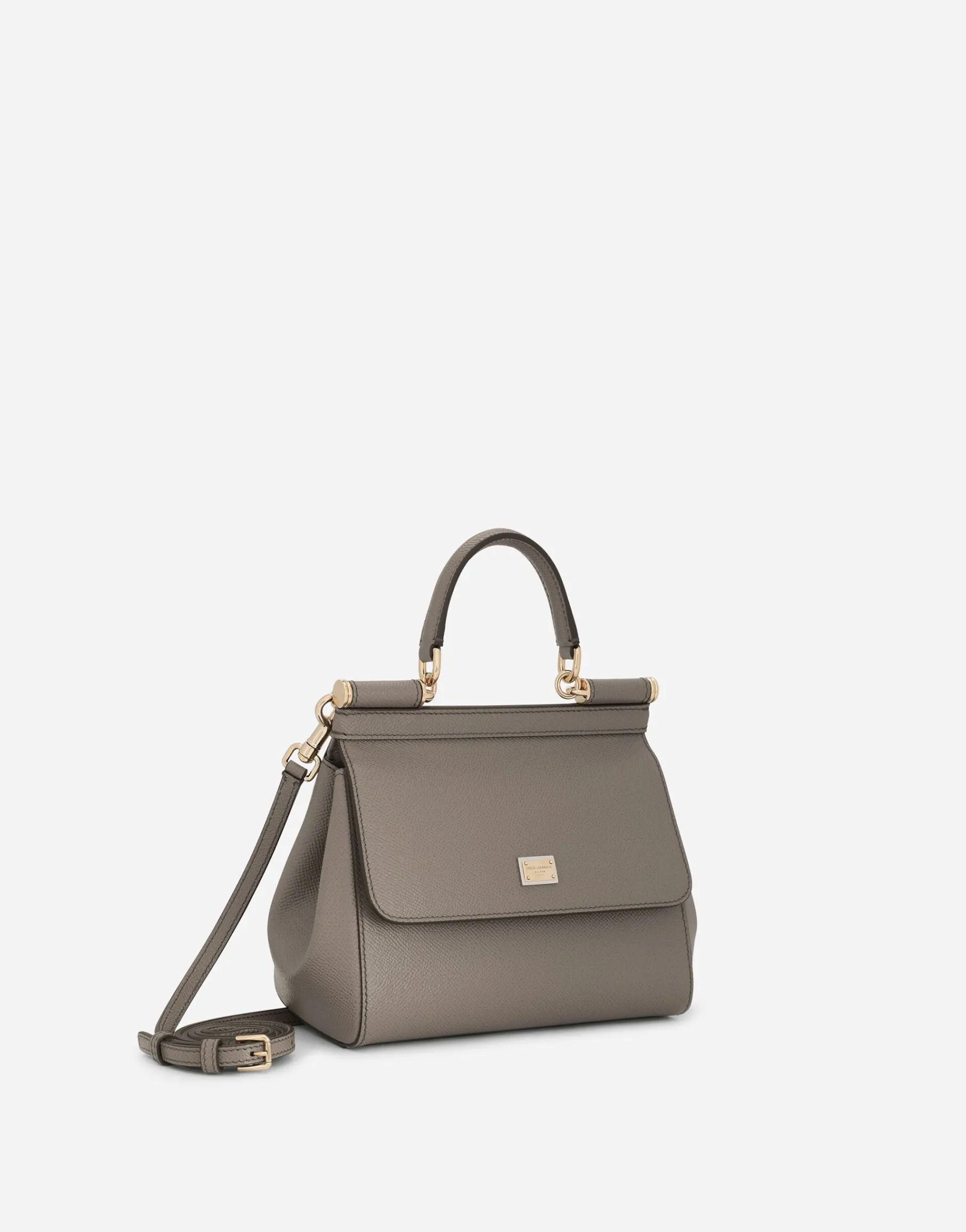 Small dauphine leather Sicily bag