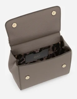 Small dauphine leather Sicily bag