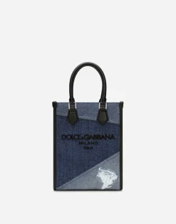 Small patchwork denim bag