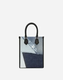 Small patchwork denim bag