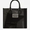 Small patchwork denim shopper